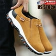 thumbnail image 4 of Men's Slip on Loafers Outdoor Hiking Shoes Breathable Antiskid Driving Moccasins, 4 of 9