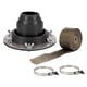 thumbnail image 3 of Conector de estufa de tienda, conector de techo, protector de tubería, techo de yurta, cubierta de tubería con abrazaderas para estufa de leña, estufa, 3 of 8