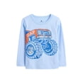 thumbnail image 1 of Camiseta GAP de manga larga para bebés y niños, azul viento, 6-12 M, 1 of 1