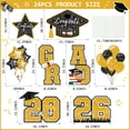 thumbnail image 6 of Suknil 8Pcs Graduation Yard Sign, Graduation Decorations 2026, Graduation Decorations Class of 2026 Graduation Party Supplies(Black Gold), 6 of 7