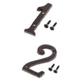 thumbnail image 1 of 2pcs Hierro Metal Casa Letrero Número de Puerta licencia de Nombre Dirección de La Calle, 1 of 9