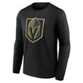 thumbnail image 2 of Men's Black Vegas Golden Knights Primary Logo Team Long Sleeve T-Shirt, 2 of 3