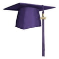 thumbnail image 5 of Endea Graduation Matte Purple Graduation Cap  Tassel, 5 of 11