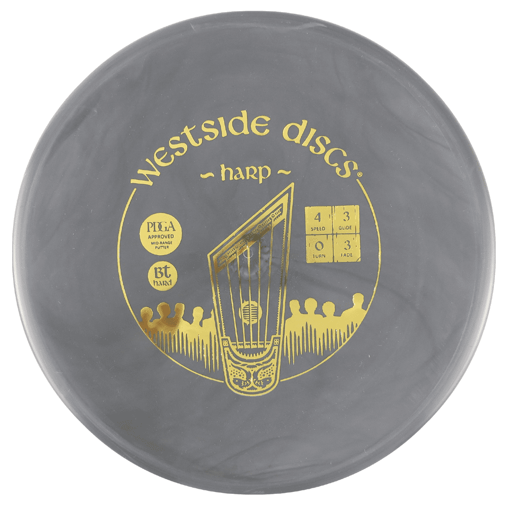 Westside Discs Bt Hard Harp 173-176g Putter Golf Disc [Colors may vary
