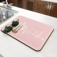 thumbnail image 3 of Pink Absorbent Coffee Mat - Waterproof Drying Mat Protects Kitchen Counter - Bar Decor for Coffee Maker 23.5x15.5inch, 3 of 6