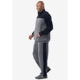 thumbnail image 2 of KingSize Men's Big & Tall Colorblock Velour Tracksuit, 2 of 5