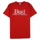 thumbnail image 1 of Junk Food - Camiseta gráfica para hombre Bud King Of Beers, color rojo, pequeña, 1 of 2