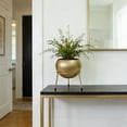 thumbnail image 3 of COM1950s Metal Floor Planter With Stand, Decorative Large Planters With Drainage Holes, Modern Elevated Flower Pot for Living Room, Office and Balcony, 3 of 7