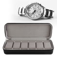 thumbnail image 3 of Viccilley Watch Box 6 Slot PU Leather Watch Storage Case Organizer Display Box Separated Compartments, 3 of 7
