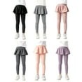 thumbnail image 5 of Gyratedream Girls Leggings with Skirt Kids Footless Tights Ruffle Tutu Warm Pants 3-12 Years, 5 of 5