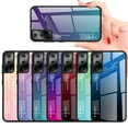 thumbnail image 2 of Gradient Tempered Glass Phone Case Cover For SAMSUNG S21 Plus (Red-Black), 2 of 7