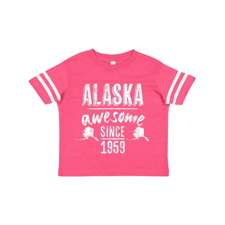

Inktastic Alaska Awesome Since 1959 Gift Toddler Boy or Toddler Girl T-Shirt