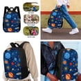 thumbnail image 2 of Tutolipy Planet Printed Backpack Set for Boys and Girls, Lightweight Schoolbag Set with Lunch Bag Pen Bag 3 in 1, Large School Backpack Set Suitable for Elementary and Middle School Students, 2 of 2
