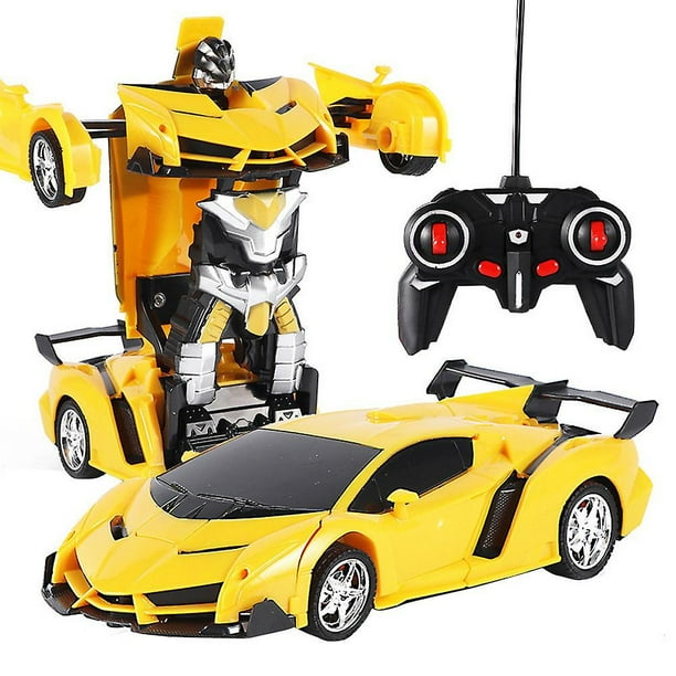 Coche de control remoto HUOGUO 118, robot eléctrico deformable