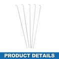thumbnail image 4 of Unique Bargains Bike Bicycle Spokes 14G Mountain Bike Spokes Bicycle Spokes Carbon Steel Silver Tone 36Pcs Silver Tone, 180mm, 4 of 7