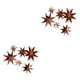 thumbnail image 4 of sweethay 1 Juego de decoraciones de estrellas, colgante de estrellas simples exquisito, accesorio de decoración, adornos navideños, accesorios Oro rosa 2Conjunto, 4 of 6