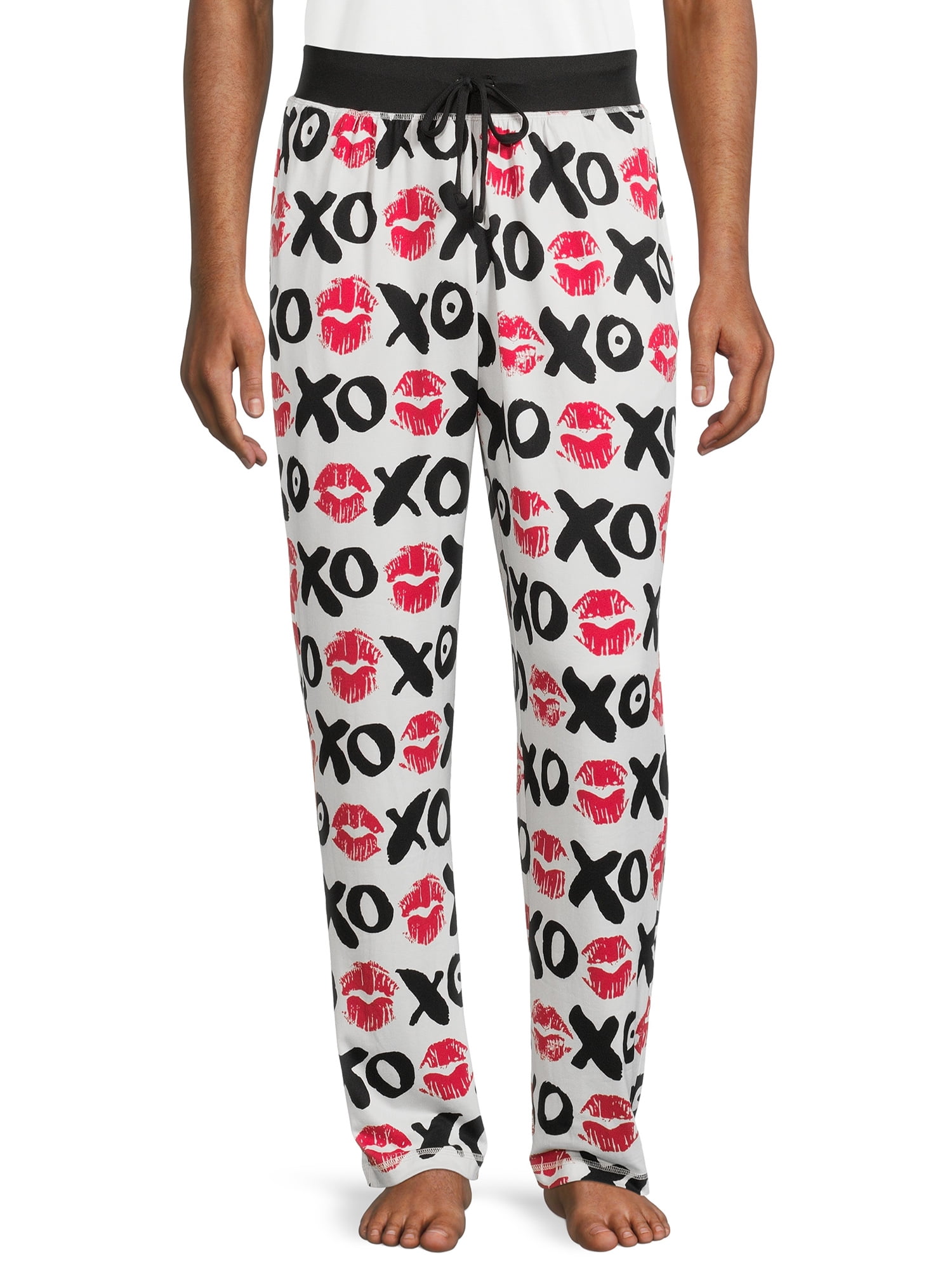 Valentine's Day Men's and Big Men's XO Design Sleep Pants
