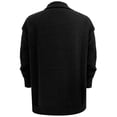 thumbnail image 6 of Lixiuxyad Womens Knitted Button Down Cardigan Sweater Lapel Collar Long Sleeve Open Front Cardigan Outerwear,Black, 6 of 6