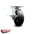 thumbnail image 2 of 6 Inch Kingpinless Rubber on Steel Wheel Swivel Caster with Brake Service Caster, 2 of 2