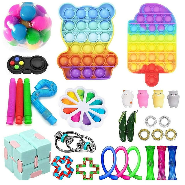 Juguete sensorial Push Bubble Fidget para aliviar el estrés del autismo