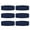 Navy, variant on GOGO 6 Pieces Sports Headbands Terry Cloth Sweat Absorbing Head Band-Navy