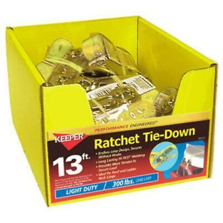 

Keeper 1 in. W X 13 ft. L Gray Tie Down w/Ratchet 400 lb 1 pk