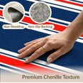 thumbnail image 6 of ODIKA 8'x10' Washable Area Rug Non-Shedding, Easy Care, Striped Horizontal Navy Balanced Nautical Motif Strip Mudroom for King Size Bedroom Under Bed, Master Suite, 6 of 7