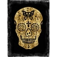 thumbnail image 2 of Wagner, Martin 12x14 White Modern Wood Framed Museum Art Print Titled - Day of the Dead in Gold and Black, 2 of 4
