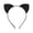 Black, variant on Leopard Cat Ears Headbands Glitter Flocking Cat Ear Headband for Woman Party Supplies Black