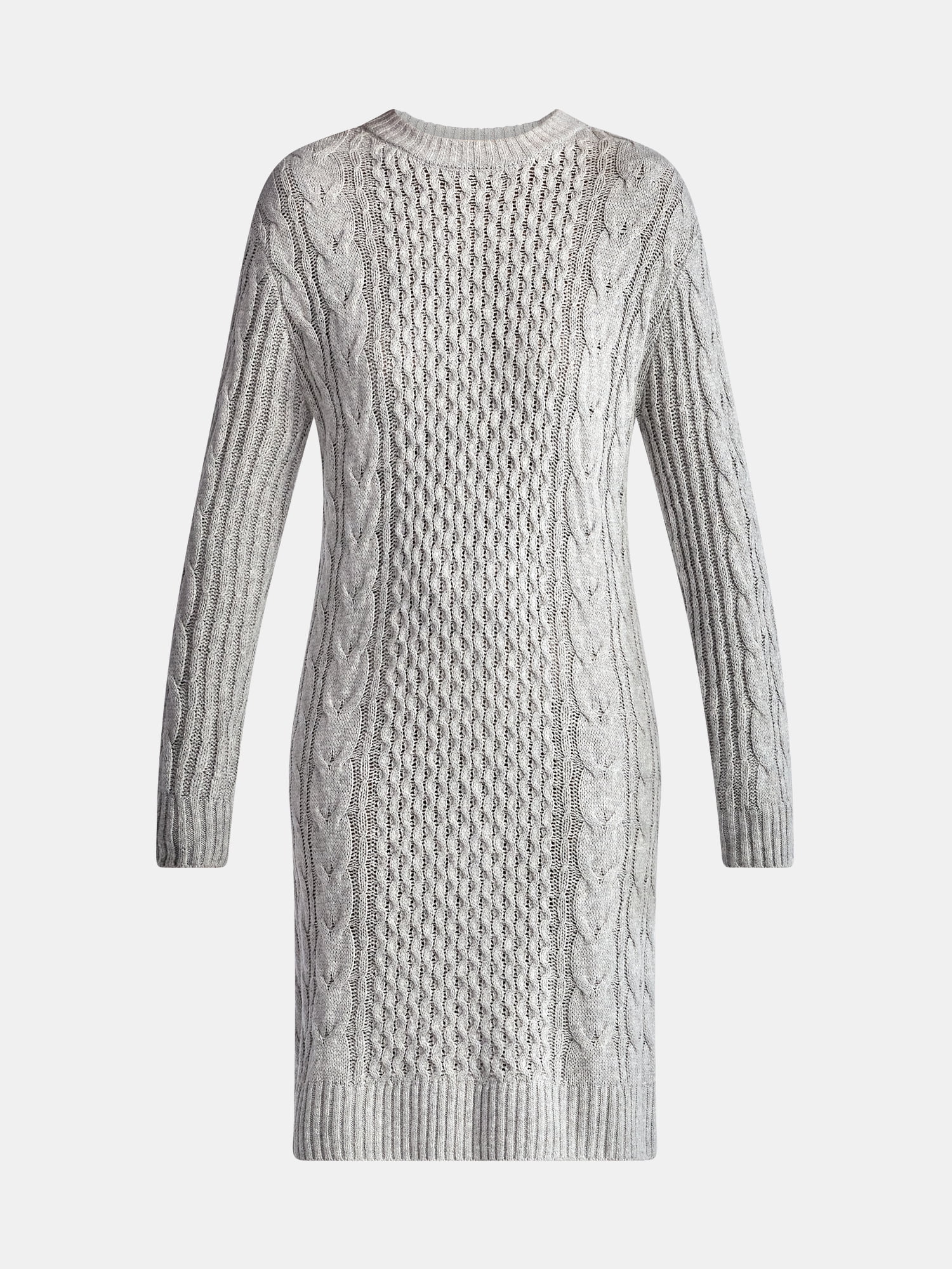 Time and Tru Women's Cable Knit Sweater Dress, Sizes XS-XXL