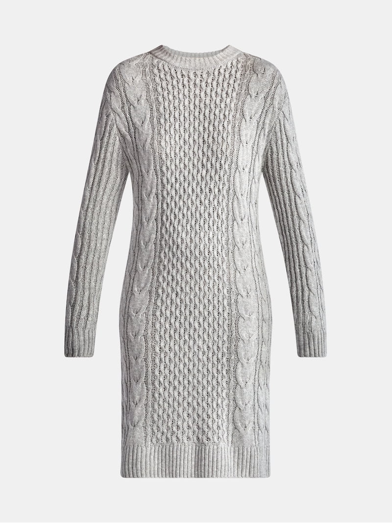 Time and Tru Women's Cable Knit Sweater Dress, Sizes XS-XXL