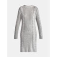 thumbnail image 4 of Time and Tru Women's Cable Knit Sweater Dress, Sizes XS-XXL, 4 of 4