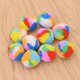 thumbnail image 5 of 10Pcs Small Assorted Color Kitty Yarn Puffs Cat Toys Cat Chase Balls 1.37" Diameter Random Color Rainbow Multicolor 3.5cm, 5 of 5