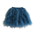thumbnail image 4 of RUTAYY Children Girls Skirt Solid Color Tiered Ruffle Cute Short Party Tutu Skirt Casual Soft Comfortable Fashion Vacation Dresses, 4 of 5