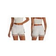 thumbnail image 4 of Caoirhny Women's Lace Bloomer Shorts Bow Decor Elastic Waist Slim Short Pants Streetwear Lolita Bottom Shorts, 4 of 9
