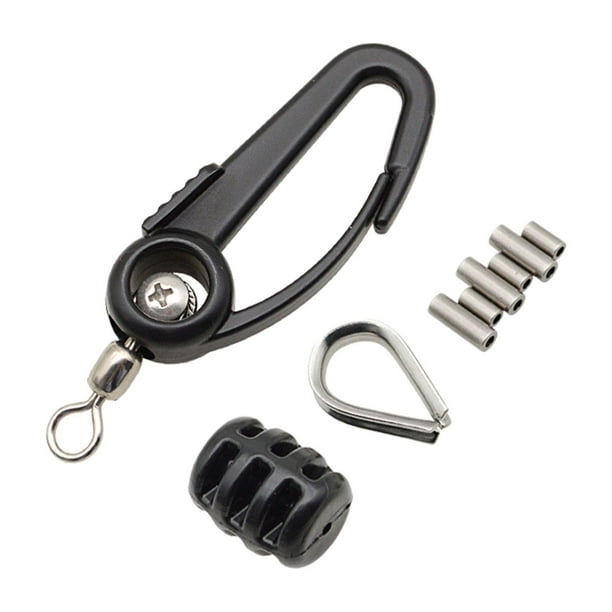 Kit de anzuelo giratorio con peso que reemplaza los accesorios. Anzuelo giratorio de pesca con rodamiento de bolas. Equipo profesional.