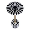 thumbnail image 3 of Butler Specialty Company Zane Brass And Bone Inlay Round Side Table -Black White, 3 of 6