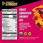 Honey Stinger Organic Gluten-Free Energy Gel, Fruit Smoothie, 1.1 oz, 24 Count Box