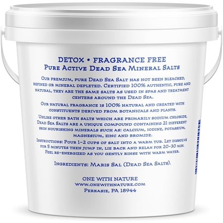 (Pack Of 3) One With Nature Bath Salt Dead Seas Mrl 5 Lb