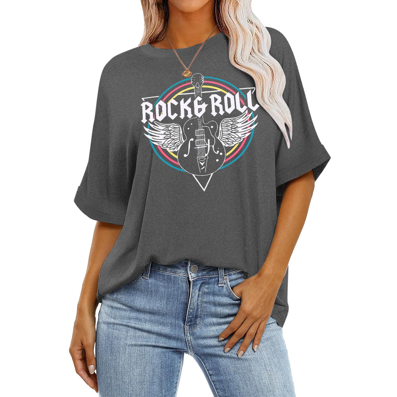 T-shirts D'été Pour Femmes Tunique à Manches Courtes à Bretelles Et à