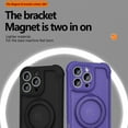 thumbnail image 2 of for iPhone 16 Plus Case Compatible with MagSafe, Hybrid PC+TPU Back Cover with 360° Rotating Ring Kickstand, Magnetic Shockproof Protective Slim Phone Case for iPhone 16 Plus - Purple, 2 of 6