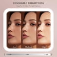 thumbnail image 2 of Behaesty Bolsa de maquillaje de viaje con espejo iluminado LED, bolsa organizadora de maquillaje cosmético con 3 ajustes de color, estuche de tren de maquillaje con divisores ajustables para mujeres p, 2 of 5
