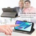 thumbnail image 4 of Case for Motorola Moto G50 5G Cover Leather Wallet Folio Case Book Design Flip Magnetic Closure - Grey, 4 of 5