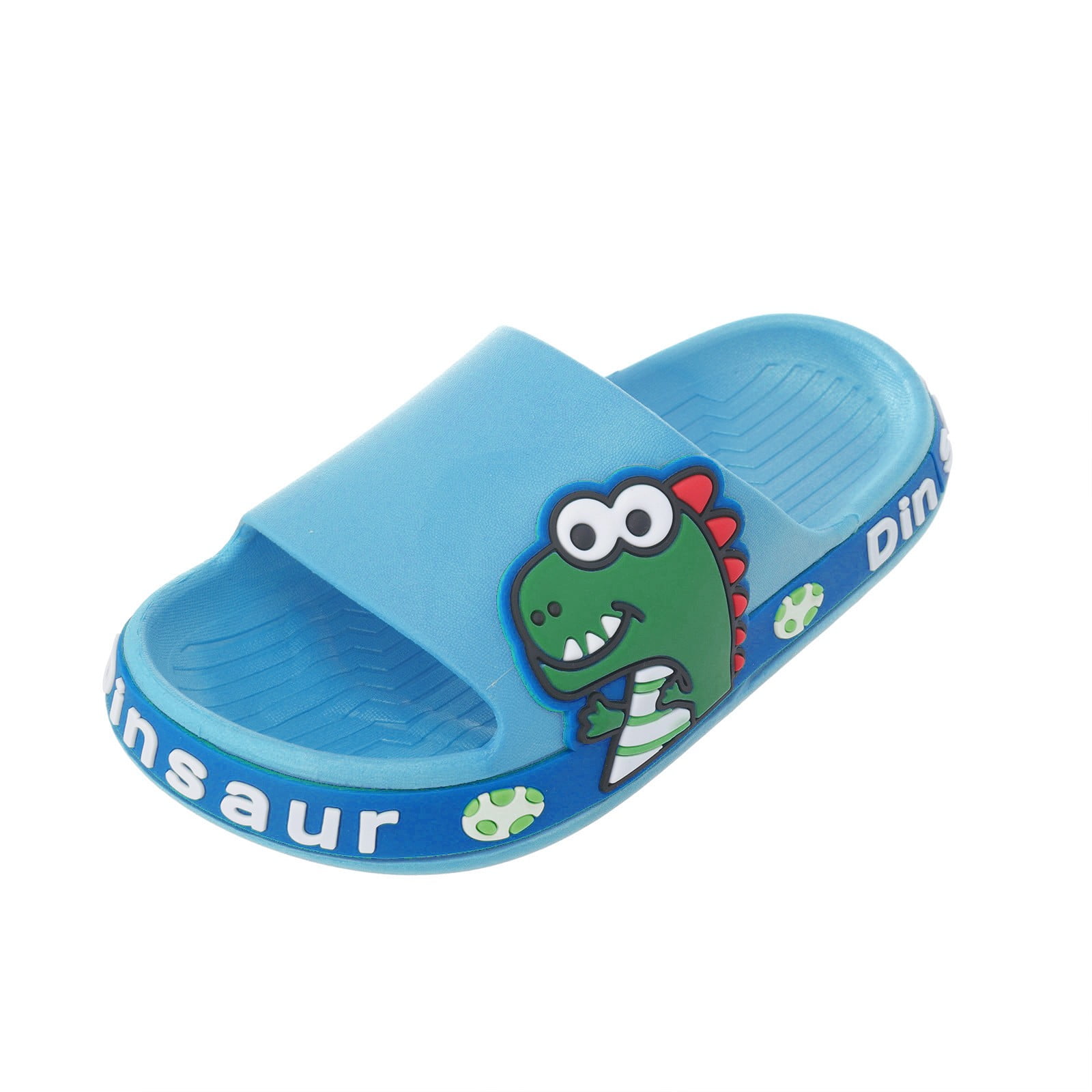 nsendm Girls Shoes Little Kid Female Girls Size 1 2 Slippers New Dinosaur Children Slippers Cute Cartoon Beach Slippers for Kids PVC Toddler Girl Slippers 11 Blue 12 Walmart
