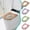 Multicolor, variant on XiYing Foam Toilet Seat Cushion, Warm Padded Cover for Round Or Elongated Toilets, Washable with Non-Slip Grip, for Bathroom, 1 Count