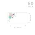 thumbnail image 5 of Koyal Wholesale Wild Flowers Place Cards for Wedding Party Tables, Seating Name Place Cards for Holders, 60 Pack, 5 of 5