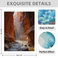 thumbnail image 3 of Diamond Art Kit for Adults, Sunlit Canyon Stream Serenity Diamond Painting for Adults Beginners, 5D DIY Diamond Art Painting Kits, Colorful Diamond Painting Craft for Home Decor 12x16, 3 of 7