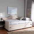 thumbnail image 2 of Allora Fabric Tufted Queen Daybed with Trundle in Light Beige, 2 of 10