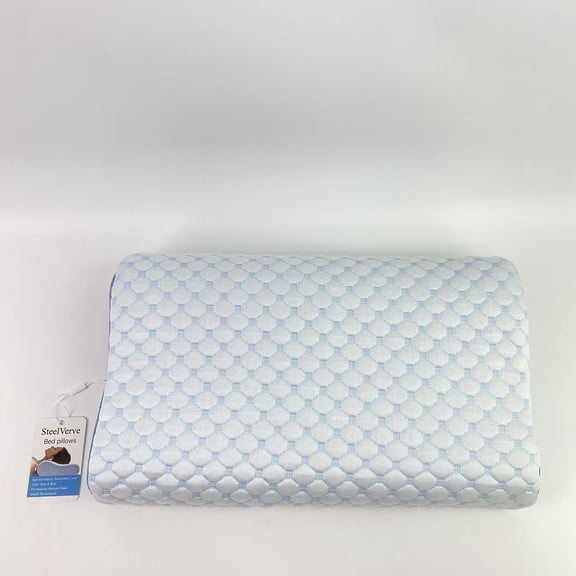 SteelVerve Bed pillows,Neck Pillow Memory Foam Pillows - Cooling Neck Support Pillow for Pain Relief, Ergonomic Cervical Pillow for Sleeping, Orthopedic Contour Bed Pillow