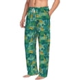 thumbnail image 2 of Xecao Jungle Leopard Men's Straight Lounge Pajama Pants: The Ultimate in Comfortable Sleepwear, 2 of 9